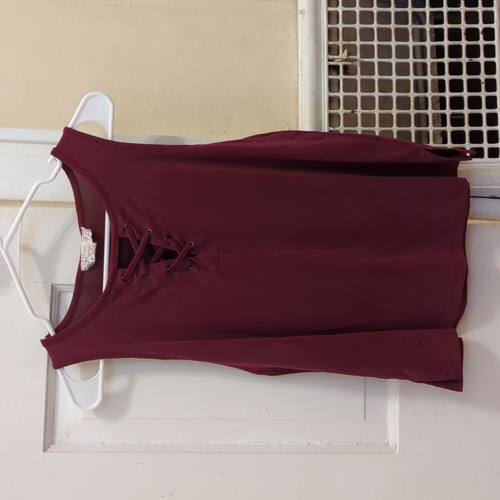 Mauve Corset Neck Tank